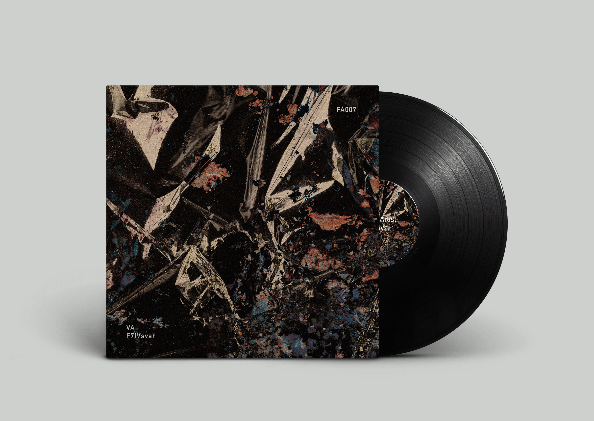 Vinyl mockup for Future Arkive branding