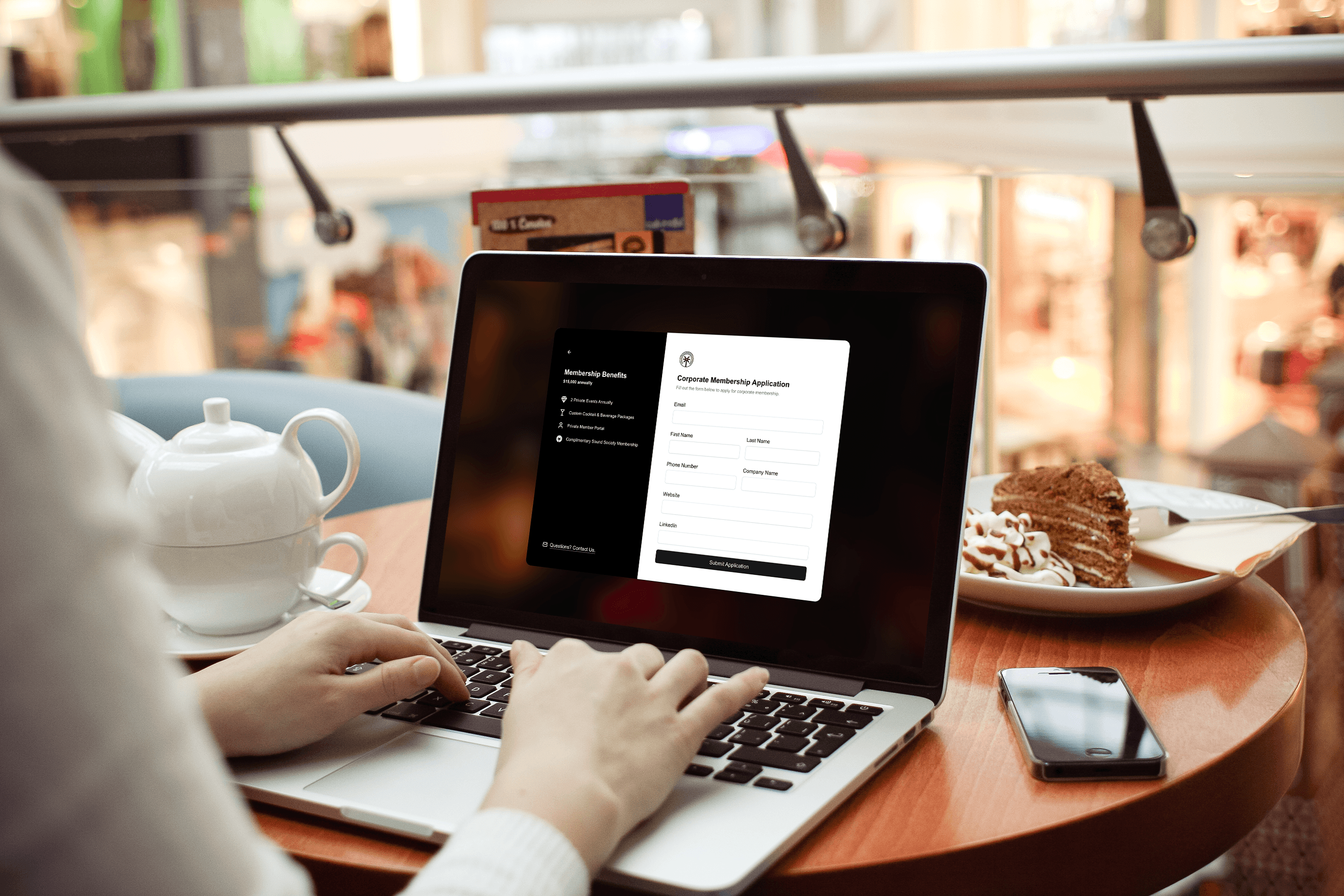 Mobile membership portal for Miami Sound Bar